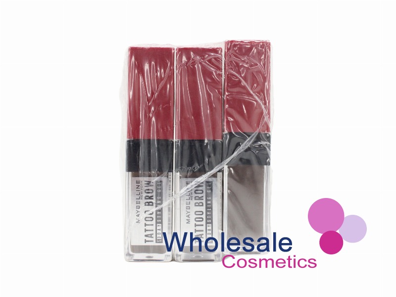 9 x Maybelline Tattoo Brow 36h Styling Gel - CHOCOLATE BROWN